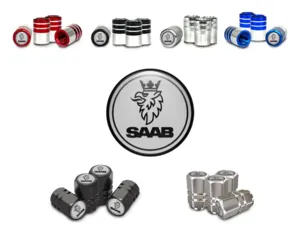Saab Tyres Valve Caps for Trucks Tuning Design